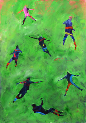 Men in move | Acryl / 70 x 100 cm