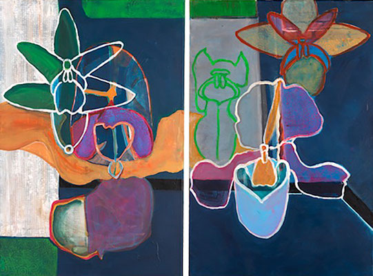 Orchideen III, 60 x 80 cm