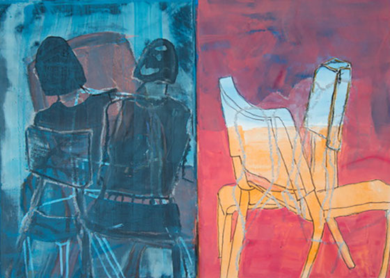 Lockdown, Mischtechnik, DIN A4