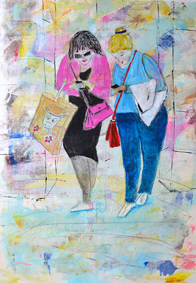 Shoppingqueen | Acryl auf Leinwand | 70 x 100 cm