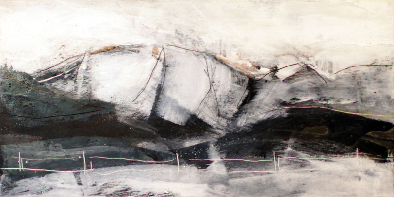 Hochgrat, Mischtechnik, 30 x 15 cm