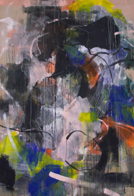 Gold – Acryl/Ölkreide auf Jute  – 150 x 220 cm – 2019