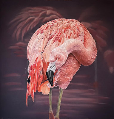 Geborgenheit – Pastellkreiden – 70 x 70 cm