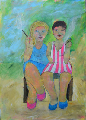 Mach mal Pause | Acryl auf Leinwand | 70 x 100 cm
