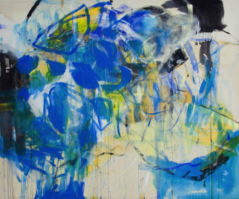 vertiefungen – Acryl auf Leinwand – 250 x 200 cm – 2018-19