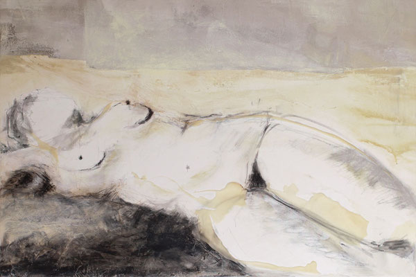 Honigsüss, Mischtechnik, 120 x 80 cm