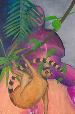Der Dschungelkönig, Acryl auf Leinwand, 80 x 100 cm