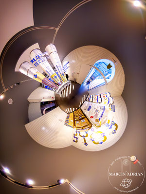 Schokoladenmuseum Köln, Am Schokoladenmuseum 1a in Köln 360° Panorama Virtual Reality Touren und 360° Tiny Planet Content Creator, Marcin Adrian Fotograf aus Wesseling in NRW 360° Panorama ersteller in Deutschland