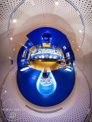 Schokoladenmuseum Köln, Am Schokoladenmuseum 1a in Köln 360° Panorama Virtual Reality Touren und 360° Tiny Planet Content Creator, Marcin Adrian Fotograf aus Wesseling in NRW 360° Panorama ersteller in Deutschland