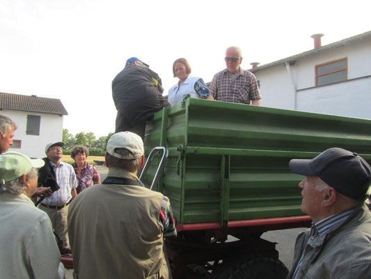 Mit der "Rolle" ging es durchs Ried