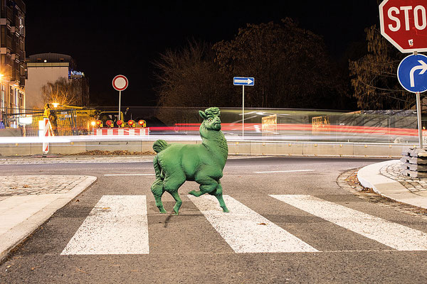 Alpaca (2018) Styropor, 90 x 90x 40 cm