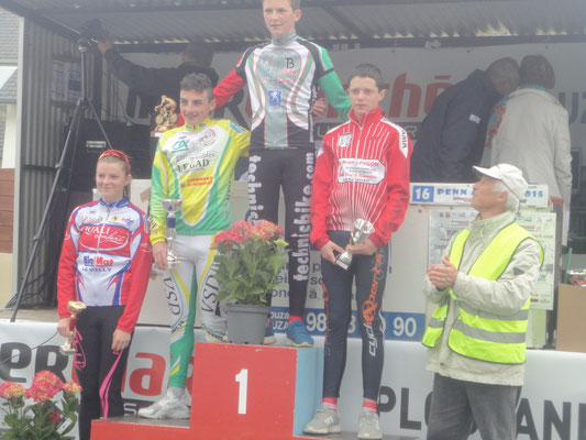 Le podium des minimes
