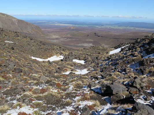 Tongariro Alpine Crossing Wanderung.