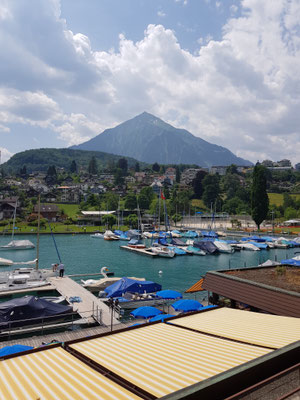 Aussicht aus unserem Hotelzimmer