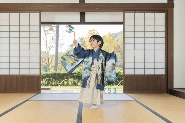 【f-st.】Photo Studio　5歳　男の子　七五三　レンタル袴　ご自宅出張着付