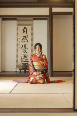 ママ振袖　ロケーション撮影　扶桑町　犬山市　江南市　【f-st.】Photostudio