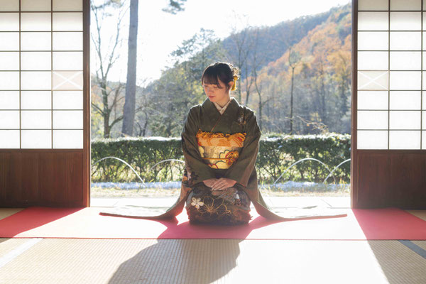 二十歳の記録 振袖ロケ撮 女子三人 和装