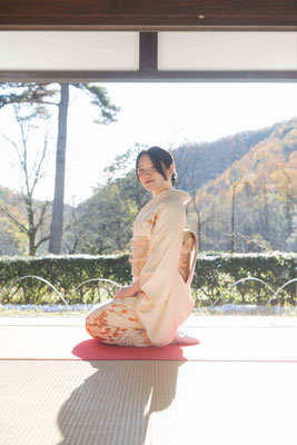 岐阜県各務原市 ママ振袖 エフエスティフォトスタジオ 出張着付け 振袖前撮り