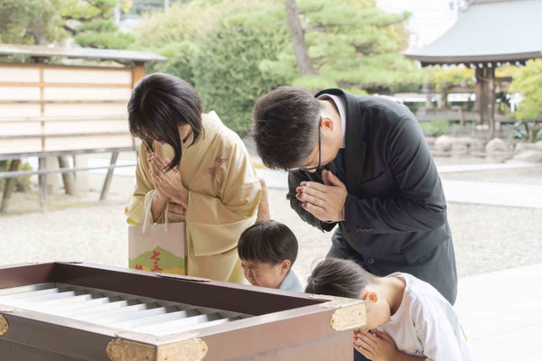 扶桑町 七五三 ロケーション写真撮影 好日庵 【f-st.】Photo studio 田県神社