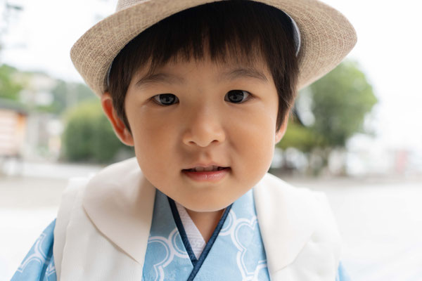 犬山　扶桑　七五三写真撮影　3歳男の子被布　【f-st.】Photo studio　レンタル衣装