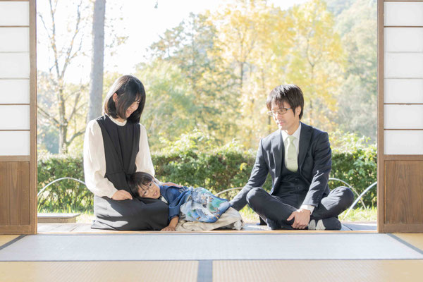 【f-st.】Photo Studio　扶桑町　大口町　江南市　ママ大好き　5歳　男の子　七五三