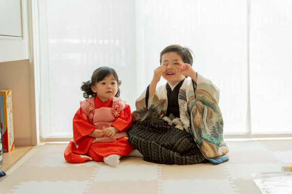 七五三 ご自宅でお支度 ロケーション撮影 エフエスティ 扶桑町 f-st. photo studio