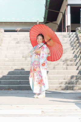 扶桑町フォトスタジオ【f-st.】エフエスティ　振袖着付け　ロケーション　十三参り