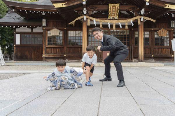 扶桑町 男の子兄弟 七五三 ロケーション写真撮影 好日庵 【f-st.】Photo studio