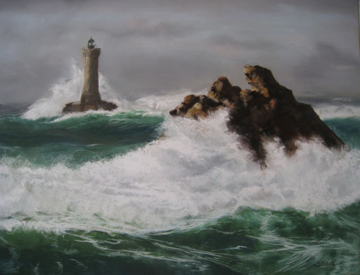Ecume - pastel - 60x50