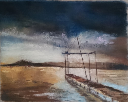 Crépuscule - pastel - 40x50