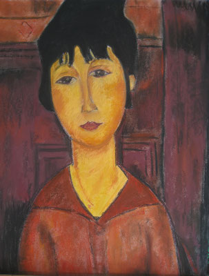 Copie Modigliani - pastel - 40x30