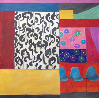 2018 Garze 3 (90x90) Öl auf Baumwolle