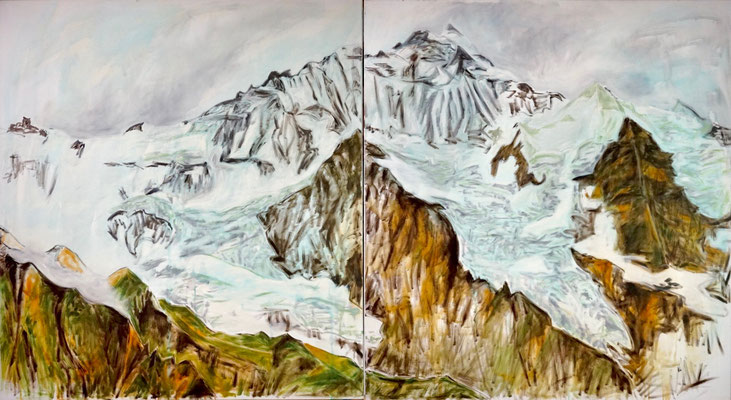 2013 Jungfrau (zweiteilig 120x110) Öl/Acryl auf Baumwolle