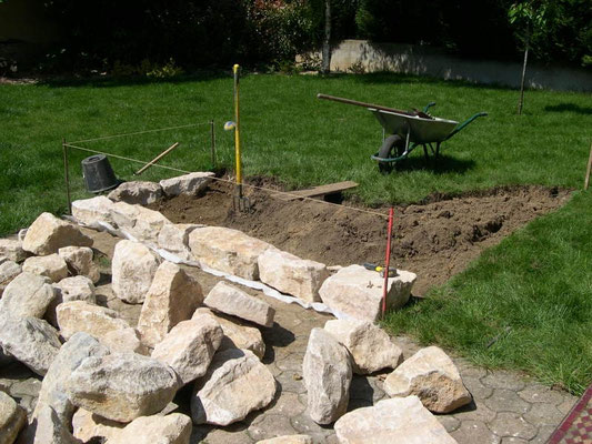 Préparation avant plantation en butte