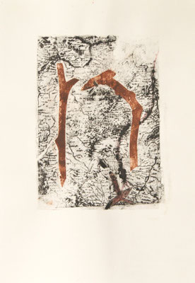 treasuremaps A: 4, 21 cm x 29,7 cm Papierlithografie und Zeichnung, 2020