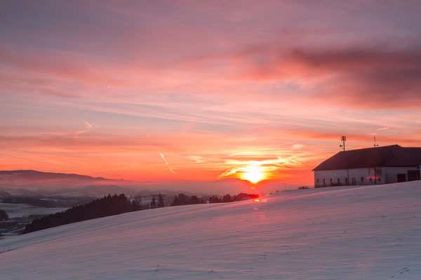 Winter-Sonnenaufgang Gaisberg