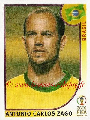 2002 - Panini FIFA World Cup Stickers - N° 173 - Antonio Carlos ZAGO (Brésil)