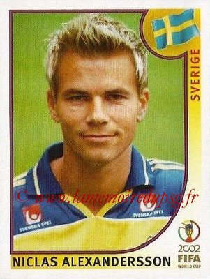 2002 - Panini FIFA World Cup Stickers - N° 447 - Niclas ALEXANDERSSON (Suede)