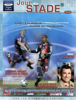 Programmes  PSG-Chateauroux  2003-04