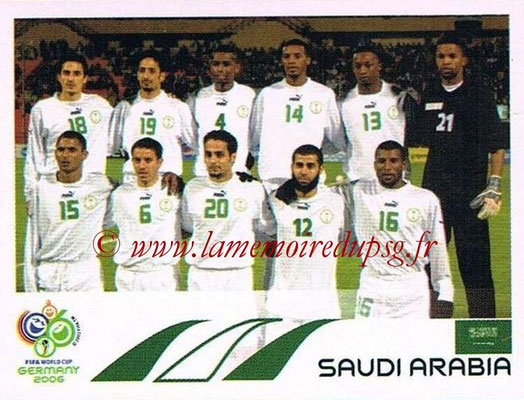 2006 - Panini FIFA World Cup Germany Stickers - N° 588 - Équipe Arabie Saoudite