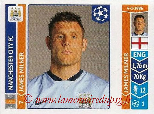 2014-15 - Panini Champions League N° 378 - James MILNER (Manchester City FC)