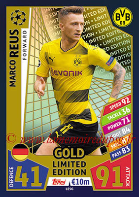2017-18 - Topps UEFA Champions League Match Attax - N° LE5G - Marco REUS (Borussia Dortmund) (Limited Edition Gold)
