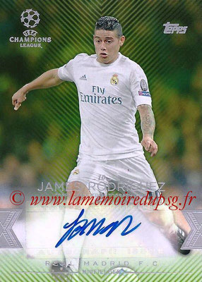 2015-16 - Topps UEFA Champions League Showcase Soccer - N° CLA-JR - James RODRIGUEZ (Real Madrid CF) (Base Autographs Cards)