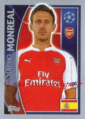 2015-16 - Topps UEFA Champions League Stickers - N° 395 - Nacho MONREAL (Arsenal FC)