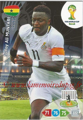 2014 - Panini FIFA World Cup Brazil Adrenalyn XL - N° 173 - Sulley ALI MUNTARI (Ghana)