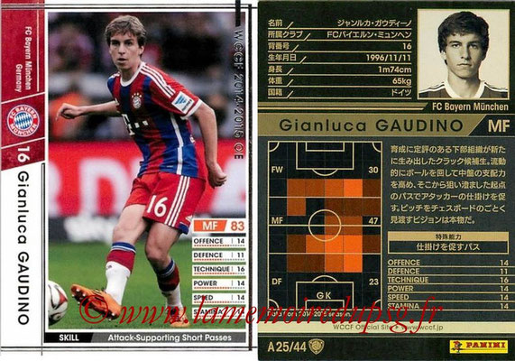 2013-14 - WCCF - N° A25 - Gianluca GAUDINO (FC Bayern Munich)