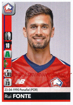 2018-19 - Panini Ligue 1 Stickers - N° 168 - Rui FONTE (Lille)