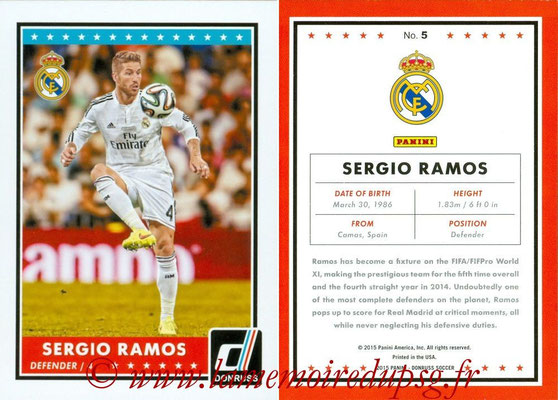 2015 - Panini Donruss Soccer - N° 005 - Sergio RAMOS (Real Madrid CF)