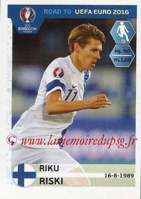 Panini Road to Euro 2016 Stickers - N° 333 - Riku RISKI (Finlande)