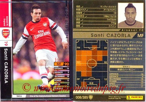 2013-14 - WCCF - N° 008 - Santi CAZORLA (Arsenal FC)